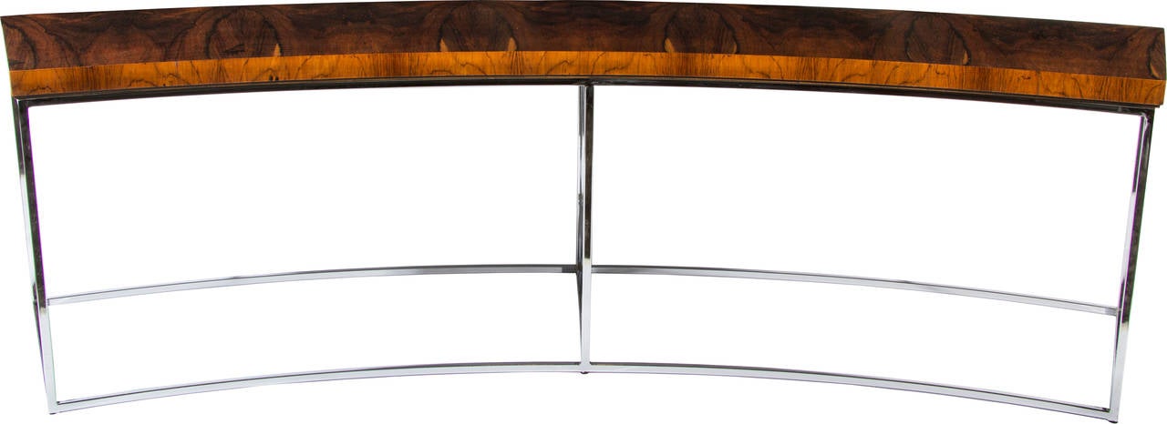 American Milo Baughman Curved Table