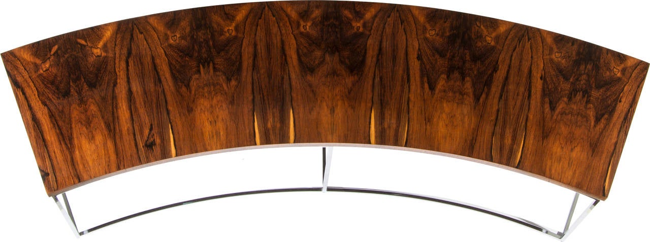 Late 20th Century Milo Baughman Curved Table