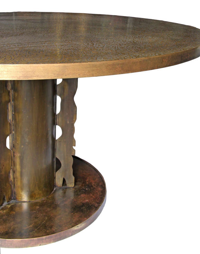 Large Round Laverne "Etruscan"  Center Table