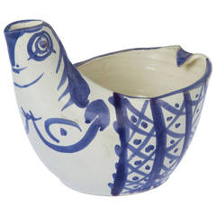 Picasso Ceramic Hen Vase Sujet Poule