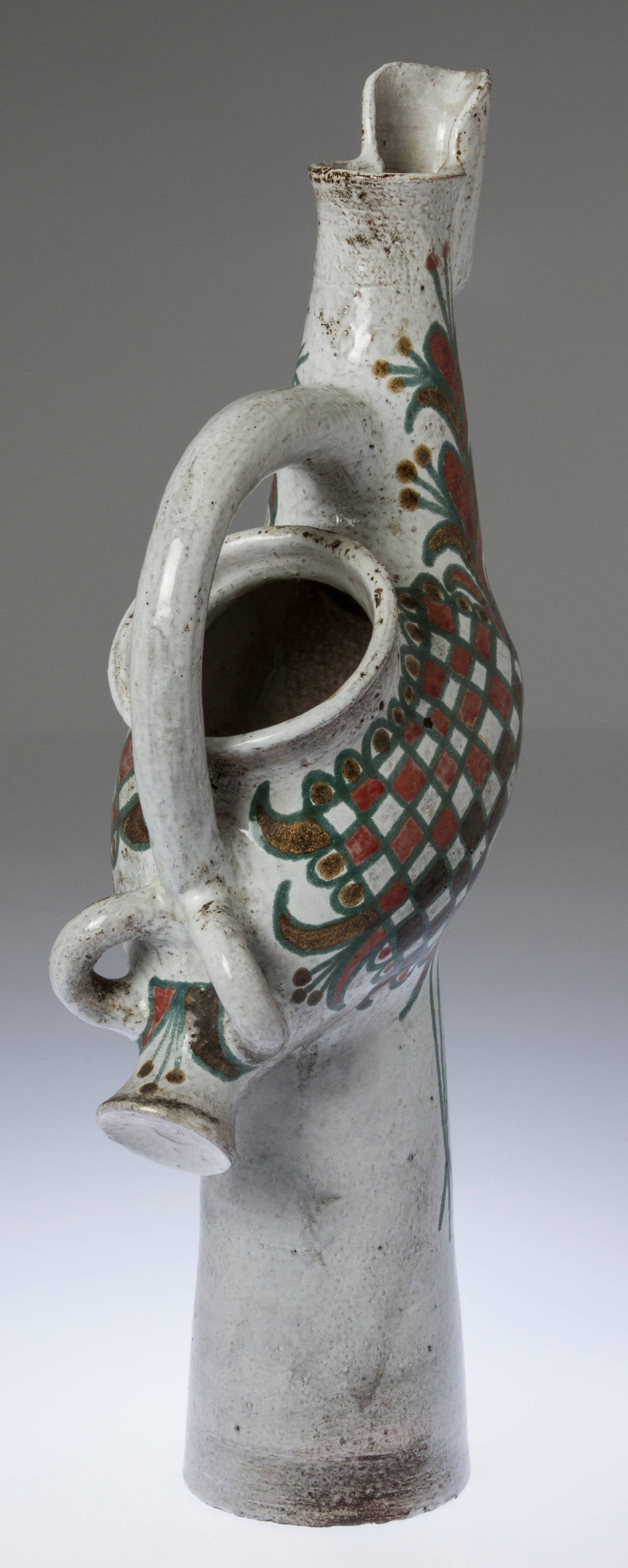 Mid-20th Century Large Ceramic Sculptural Pitcher by Jean Derval