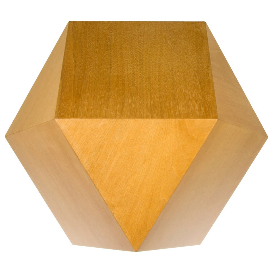 Karl Springer Geometric  Side Table