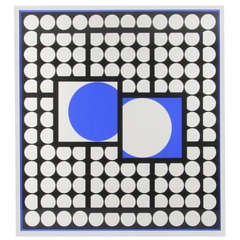 Vasarely "Bellatrix" Op Art Serigraph