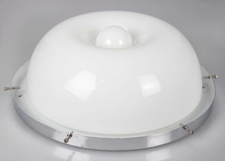 Carlo Nason for Mazega Domed Ceiling Flush Mount  or Table Lamp In Excellent Condition For Sale In Chicago, IL