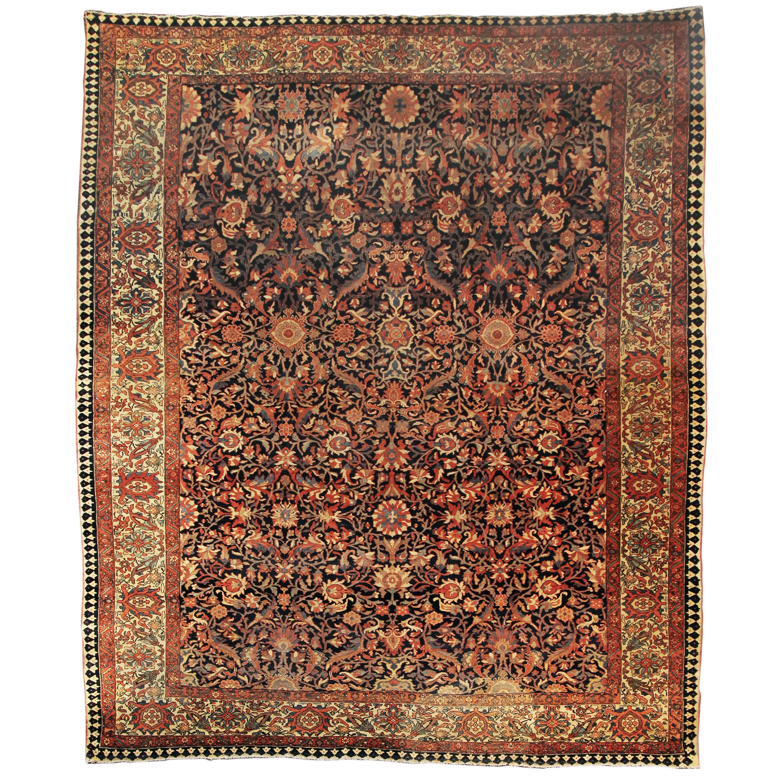 Farahan Sarouk Persian Carpet For Sale
