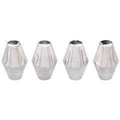 Four Gio Ponti for Reed & Barton "Diamond" Salt and Pepper Shakers, 1958