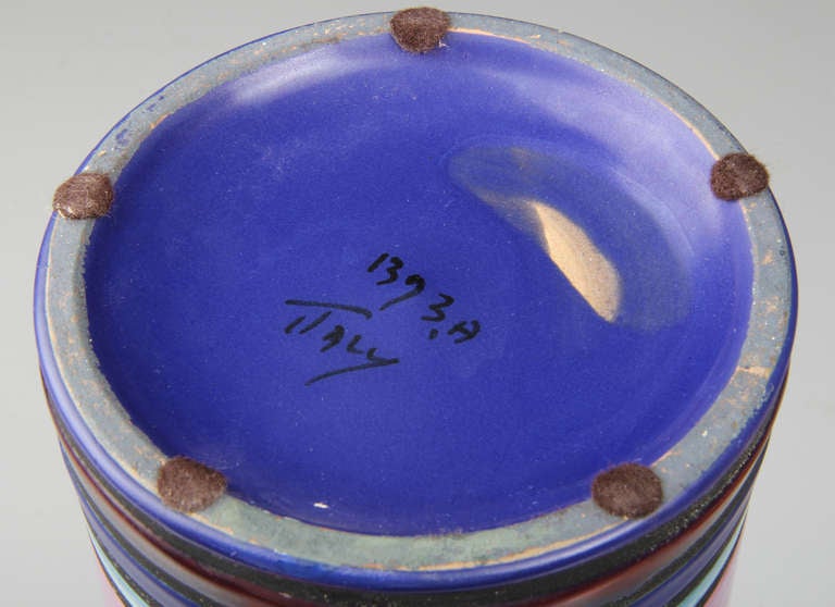 Ettore Sottsass for Bitossi Ceramic Cylinder Vase 3