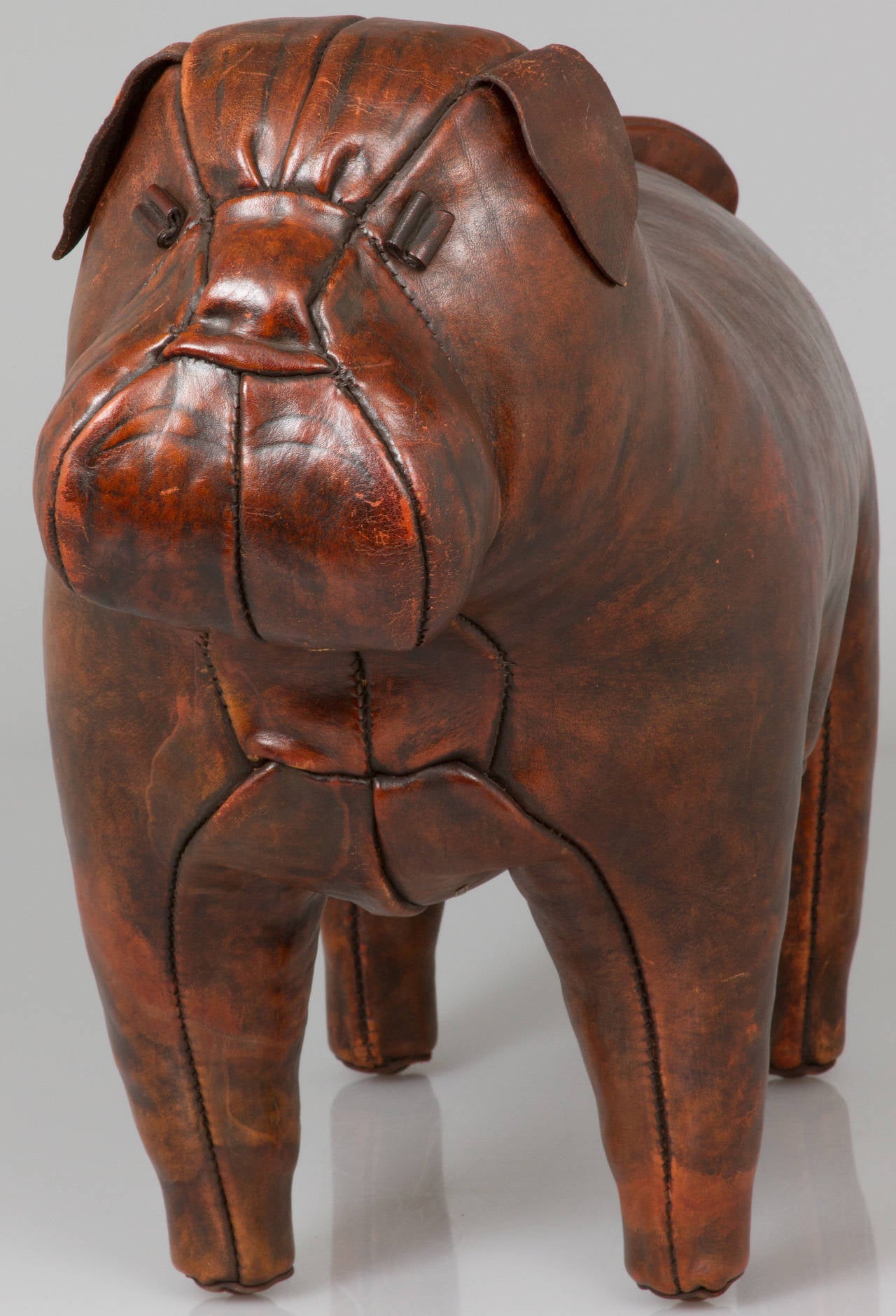 Vintage Bulldog Sculpture by Omersa for Abercrombie & Fitch In Excellent Condition For Sale In Chicago, IL