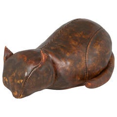 Vintage Cat Sculpture by Dimitri Omersa