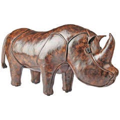 Leather Rhinoceros by Dimitri Omersa for Abercrombie & Fitch