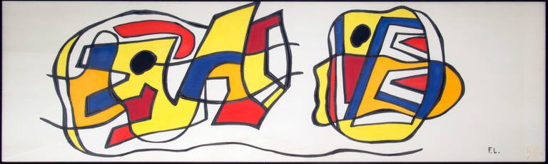 French Rare Limited Edition Framed Leger Silk