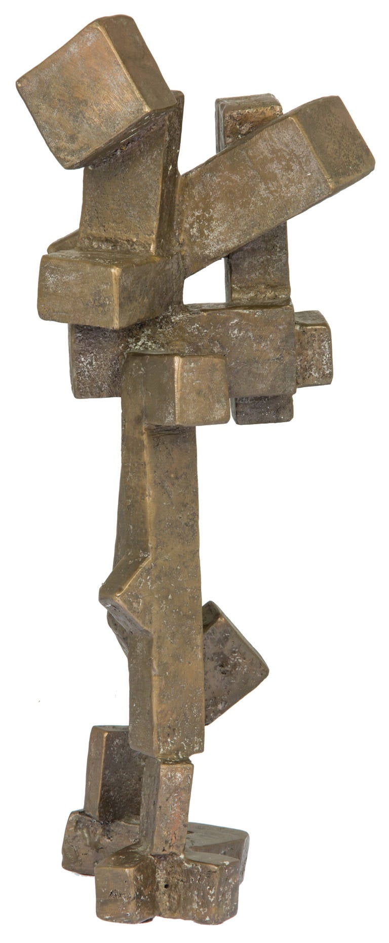 American Joel Perlman Abstract Bronze Sculpture, 
