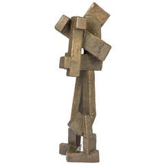 Joel Perlman Abstract Bronze Sculpture, "Bob"