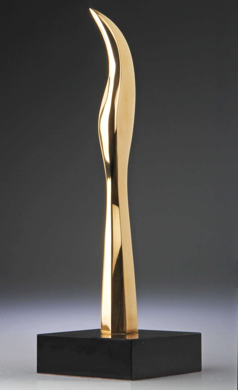 Joseph Burlini Bronze Sculpture Bird form #2