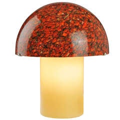Unusual Mushroom Shaped Murano  Italian Glass Lamp
