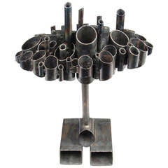 Joseph Burlini Brutalist Sculpture Tubular #6