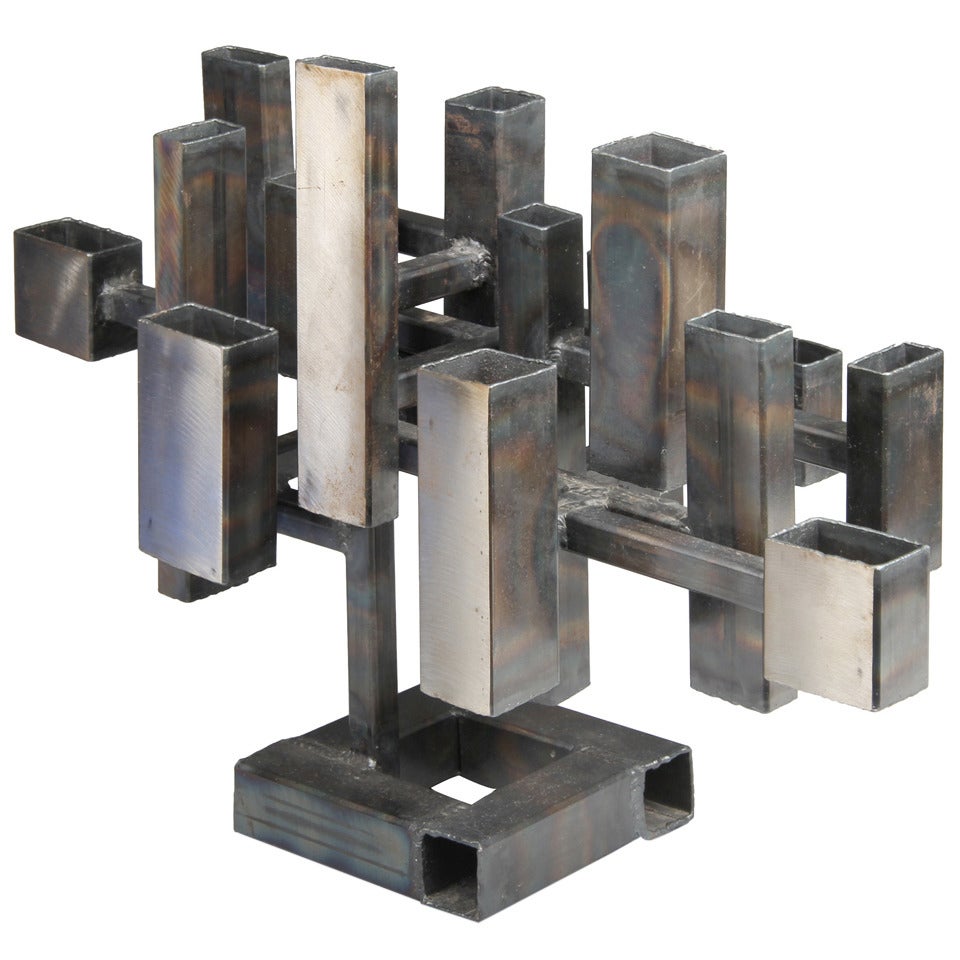 Joseph Burlini Brutalist Tubular  #1 Sculpture