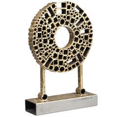 Early Joseph Burlini Sculpture Tubular Continuum #1
