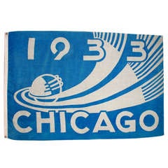 Chicago 1933 World's Fair Century of Progress Flag