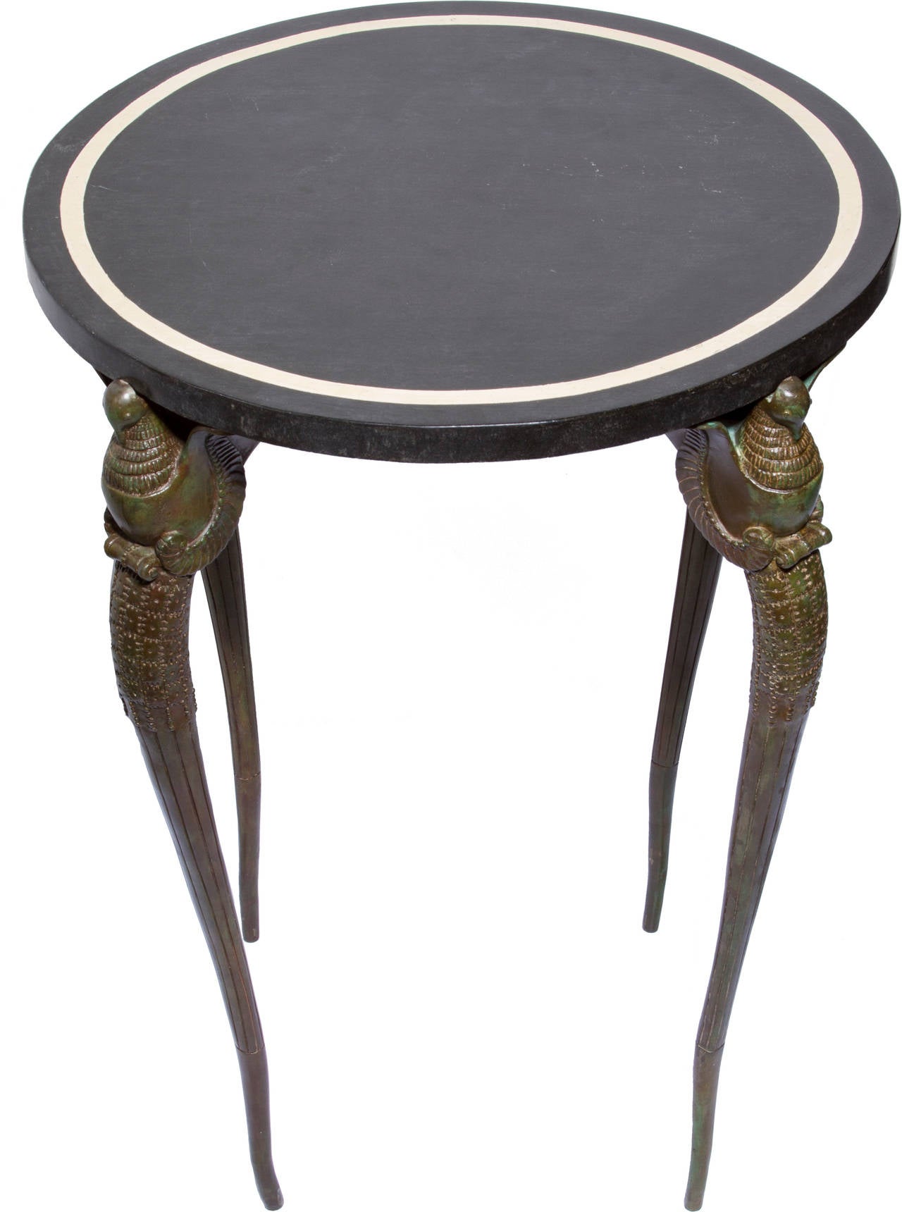 20th Century Bronze and Slate Cocktail Table after Armand-Albert Rateau