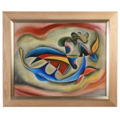 Karl Gasslander  Figural Abstract Painting