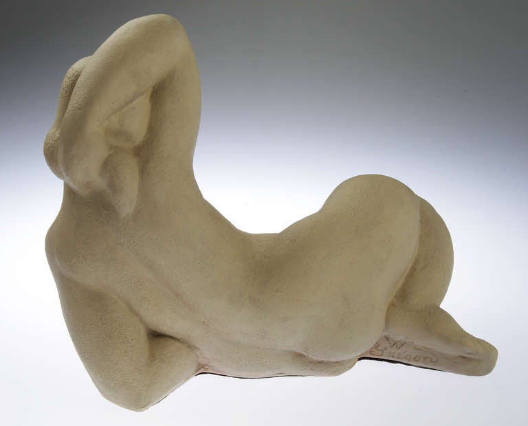 Reclining Nude by Waylande Gregory In Excellent Condition For Sale In Chicago, IL