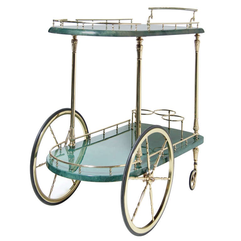 Italian Aldo Tura Bar Cart