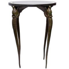 Bronze and Slate Cocktail Table after Armand-Albert Rateau