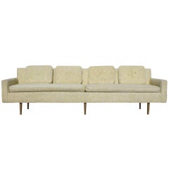 Mid Century Sofa with tapered metal legs