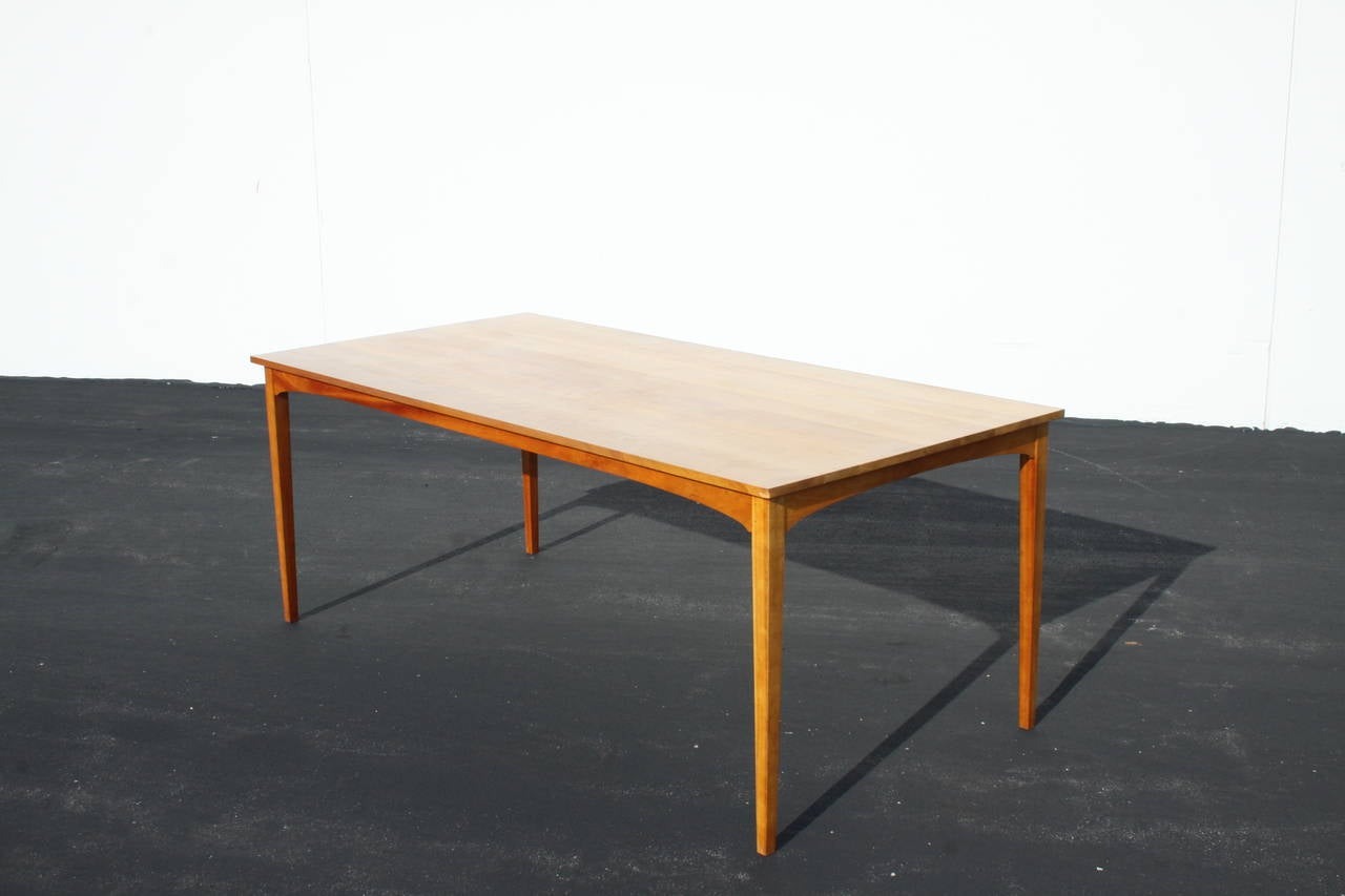 Modern Thos. Moser dining or conference table built by Rachel R. Levesque