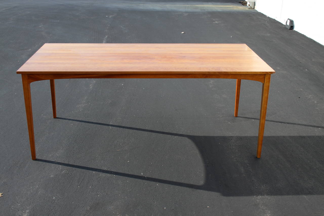 Thos. Moser dining or conference table built by Rachel R. Levesque In Excellent Condition In St. Louis, MO