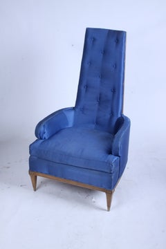 Hollywood Regency High Back Lounge Chair