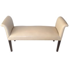 1940s Bench with Scroll Arms 8
