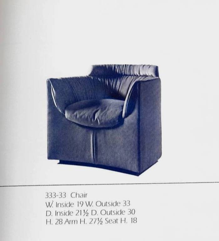 20th Century Rare Pair of John Saladino for Baker Club Chairs