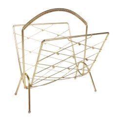 Brass Italian Magazine Rack