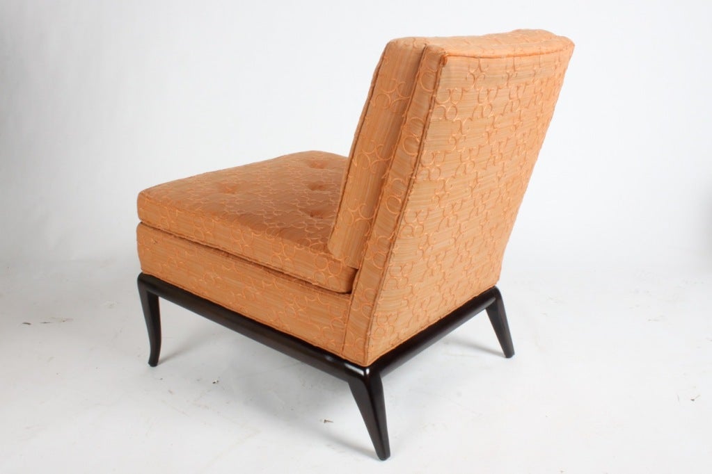 Mid-20th Century Paiir of Slipper Chairs by T. H. Robsjohn-Gibbings