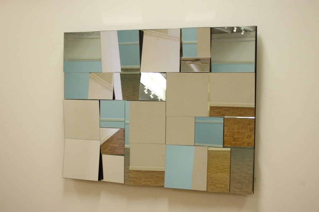 Large Neal Small Cubist Wall mirror 2