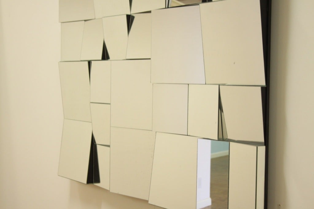 Large Neal Small Cubist Wall mirror 3