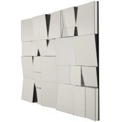 Large Neal Small Cubist Wall mirror