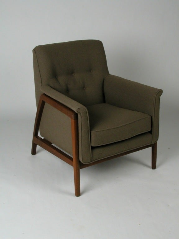 Walnut Edward Wornley A frame lounge chair