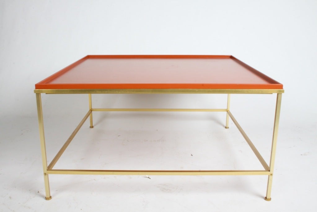 Midcentury Coffee Table With Lacquered Top
