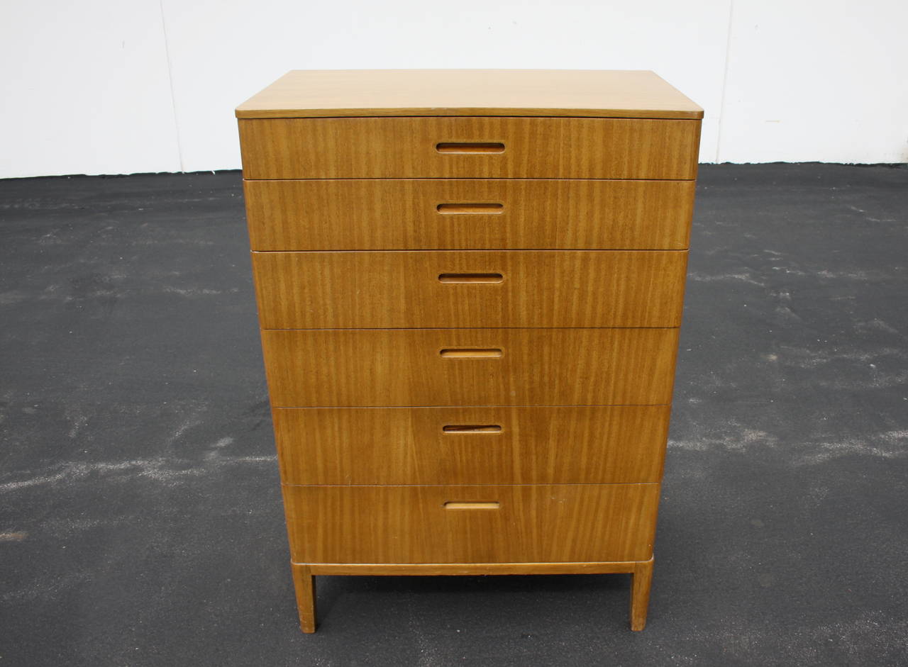 Pair of Edward Wormley Tall Dressers or Chest of Drawers 5