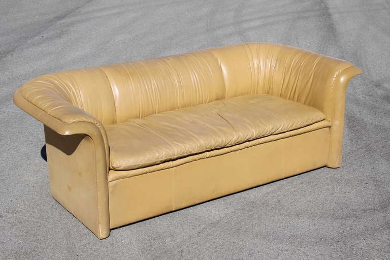Late 20th Century Dunbar Leather Sofa by Dennis Christiansen, circa 1970s