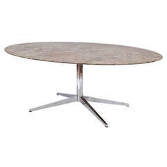 Florence Knoll Oval Marble Top Table ( 2nd table verdi alpi green marble )