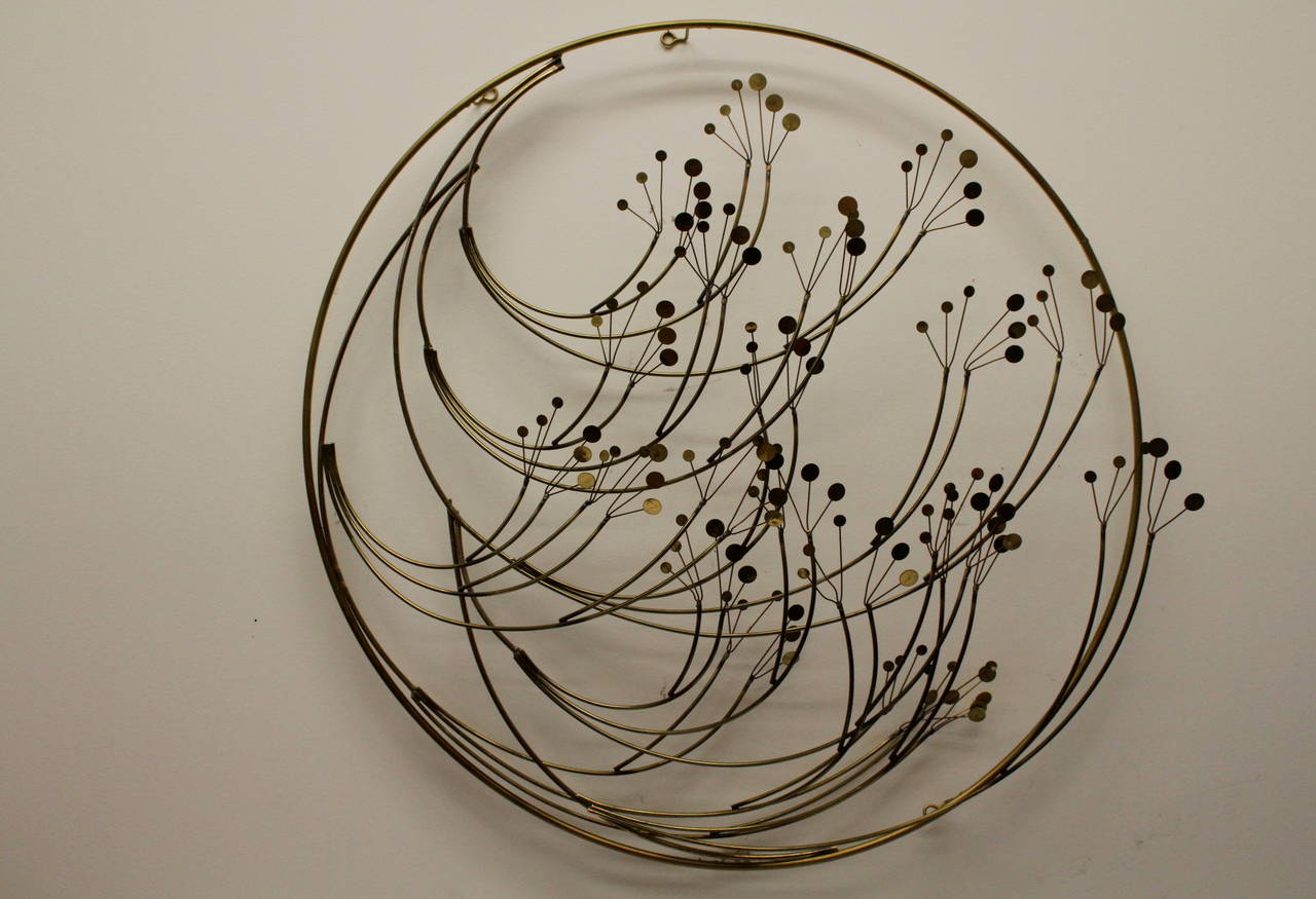 C. Jere Circular Wall Sculpture Signed and Dated 3