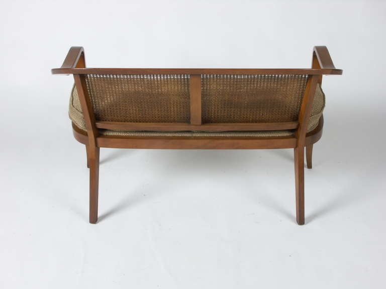 cane settee