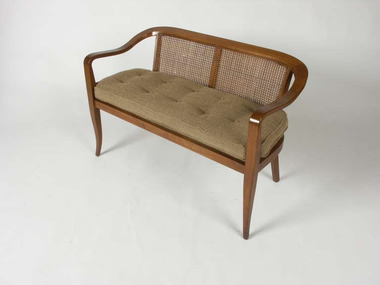 caned settee