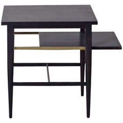 Paul McCobb Side Table, Nightstand with Pull-Out Shelf