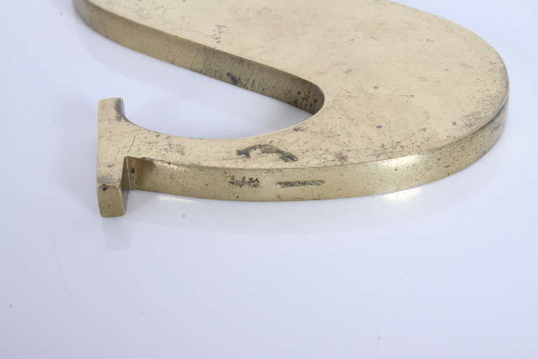 Austrian Carl Aubock Brass Paper Weights in S & W Forms