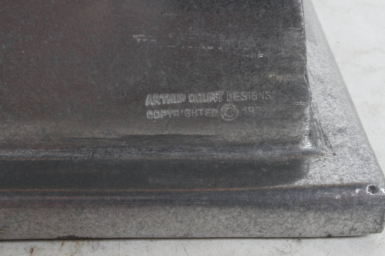 Arthur Court Aluminum Sawtooth Shark Bill Sculpture, circa 1976, Signed ...